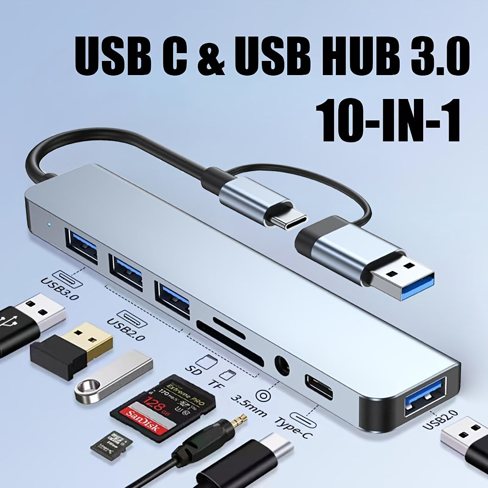 Multi-Function Hub, USB & TYPE-C Ports, featuring USB 3.0