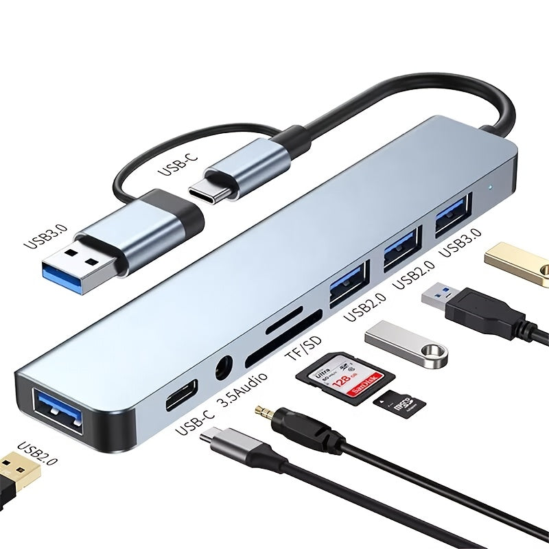 Multi-Function Hub, USB & TYPE-C Ports, featuring USB 3.0