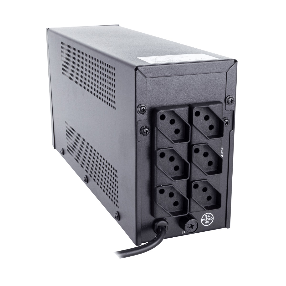 No Break JBR 600VA (300W) - Voltage 120V/220V/Bivolt with 3 Outlets, 6 Levels of Protection (Overload/Short-Circuit) And Intelligent Stabilization - Internal Battery for Autonomy in Power