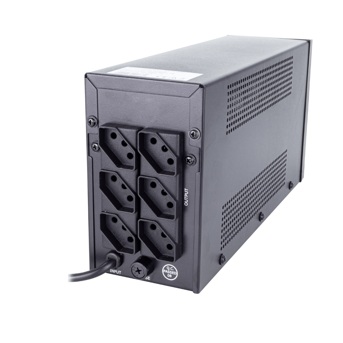 No Break JBR 600VA (300W) - Voltage 120V/220V/Bivolt with 3 Outlets, 6 Levels of Protection (Overload/Short-Circuit) And Intelligent Stabilization - Internal Battery for Autonomy in Power