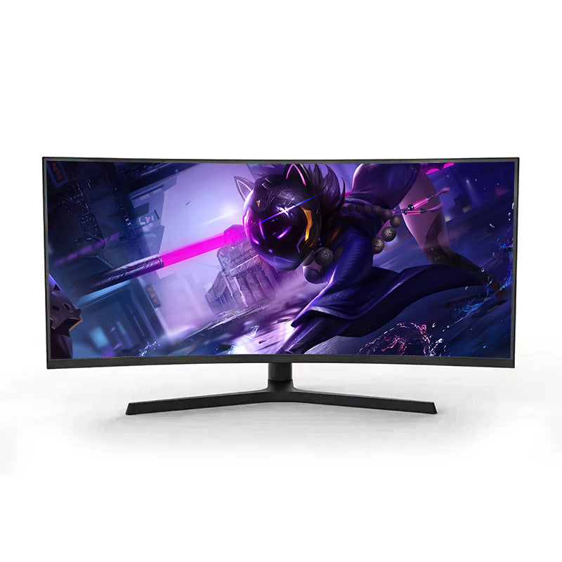 34inch Computer Gaming Monitor Curved 4K Fish Screen 165Hz100 Display 144 Screen Professional Drawing