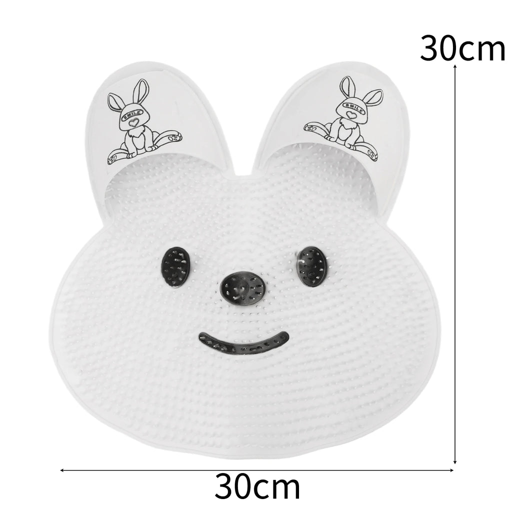 Tapete de Banho Antiderrapante para Esfregar os Pés, Escova de Silicone para Costas com Ventosa, Escova Esfoliante Portátil para Massagem nos Pés, Almofada para Banho em Casa.
