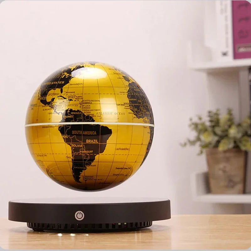 Globo de Levitação Magnética, Luz Noturna LED 3D Luminescente com Rotação Automática, Decoração de Mesa para Escritório, Presente Criativo