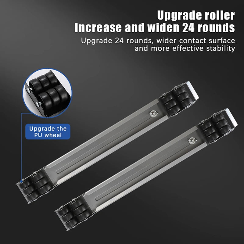 Roletes de Alta Resistência para Eletrodomésticos, Base Móvel para Máquina de Lavar com Capacidade de 300KG, Dupla Fileira com 24 Rodas