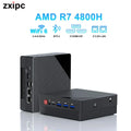 Mini PC Computador Gaming AMD Ryzen7 4800H 5800H 4500U 7530U Pocket Dual HDMI LAN WIFI6 BT 5.2 NUC Office Desk Computer 4300U NVMe