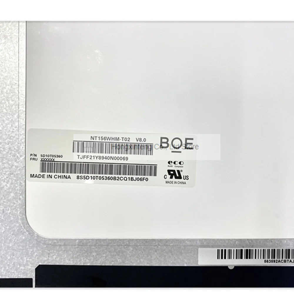 Tela Original NT156WHM-T02 V8.0  B156XTK02.1 15.6INCH Touch LCD Screen Replace LED  For Lenovo IdeaPad 3 15 Laptop HD 40PINS Display