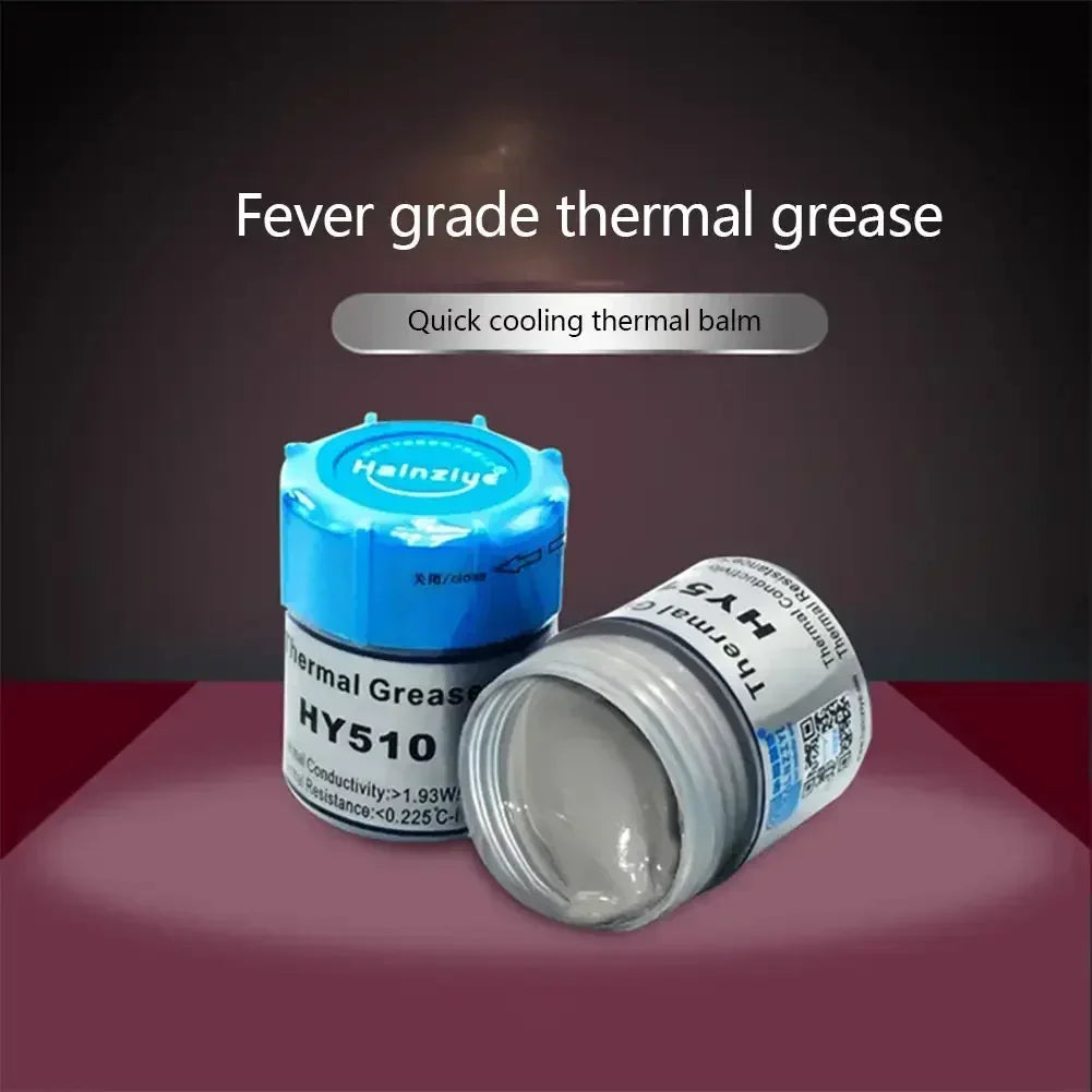 HY510 Desktop Computer CPU Thermal Grease Compound Paste Heat Conductive Silicone Paste for Cooling Heat Sink with Scraper