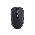 Mouse sem fio 2.4G, portátil, óptico e alimentado por bateria, com suporte para níveis de DPI ajustáveis, ideal para notebooks e uso em escritório.