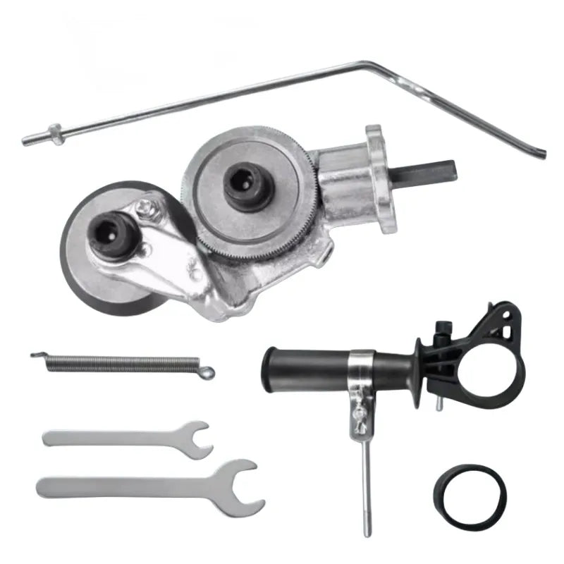 Tesoura Adaptadora para Furadeira Elétrica – Corte Chapas de Aço Inoxidável, Alumínio e Ferro Sem Esforço com Este Acessório de Corte