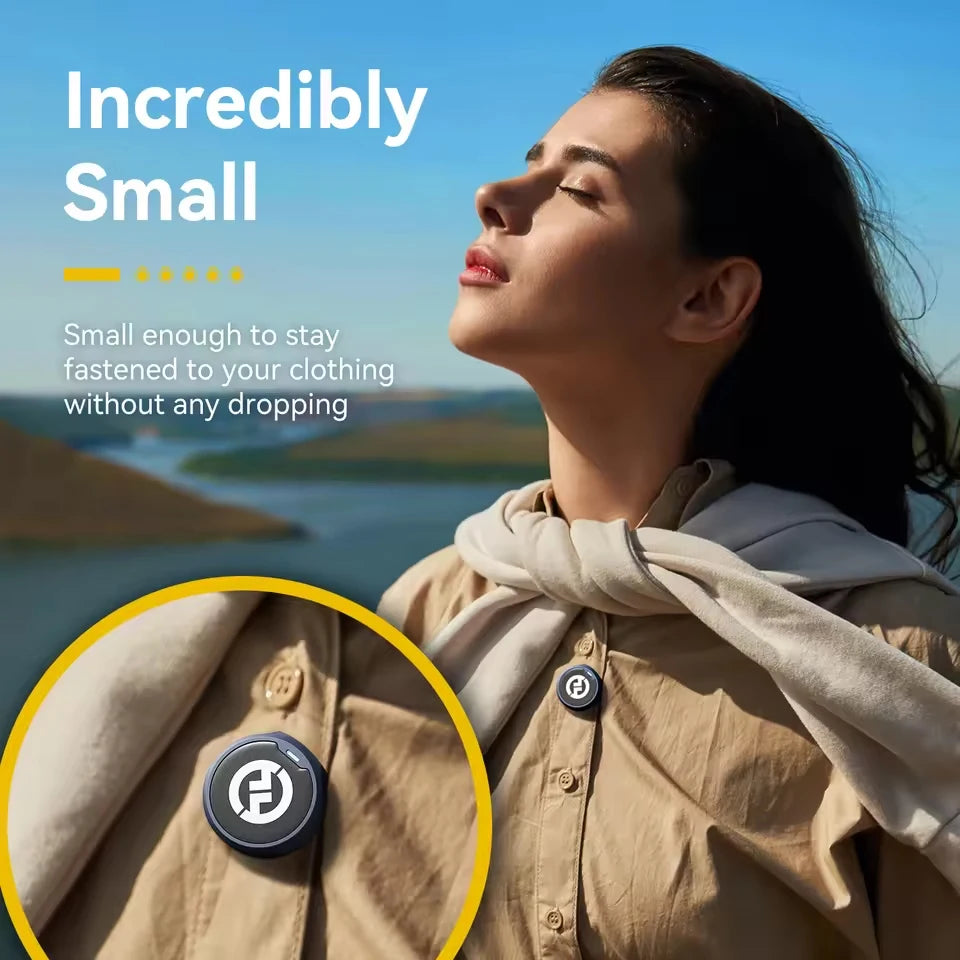 Microfone de Lapela Sem Fio Hollyland Lark M2 para Android/iPhone e Câmera, com Cancelamento de Ruído para Gravação de Vídeos e Transmissões ao Vivo