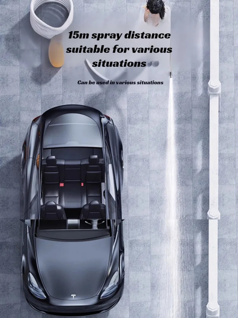 Lavadora de Alta Pressão Sem Fio para Uso Geral – Ferramenta Portátil com Bateria Recarregável de Lítio, Ideal para Carros, Motos e Jardim.