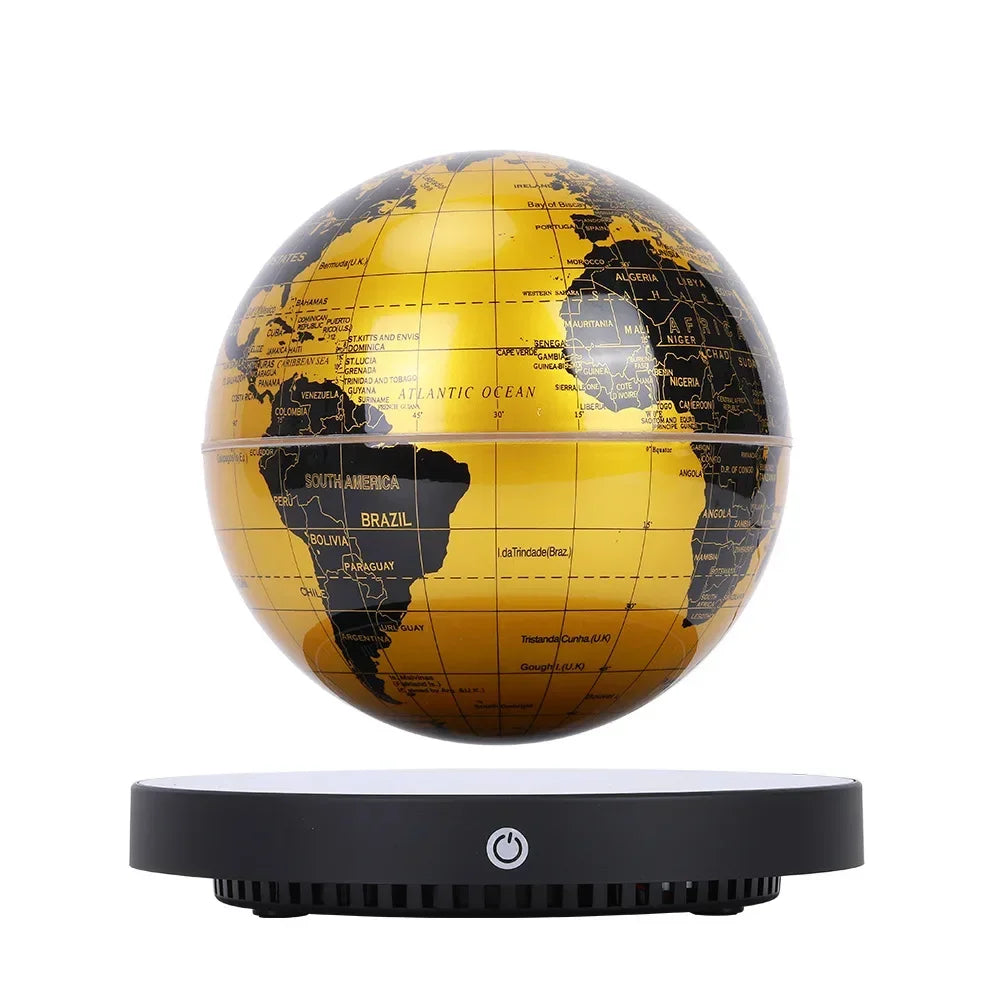 Globo de Levitação Magnética, Luz Noturna LED 3D Luminescente com Rotação Automática, Decoração de Mesa para Escritório, Presente Criativo