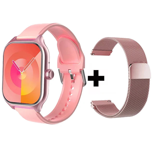 Relógio Inteligente para Android e iOS – Tela HD de 1,83”, Chamadas por Bluetooth, Alerta de Mensagens, Controle de Música, Modo Esporte – Smartwatch Masculino e Feminino – Presente Ideal