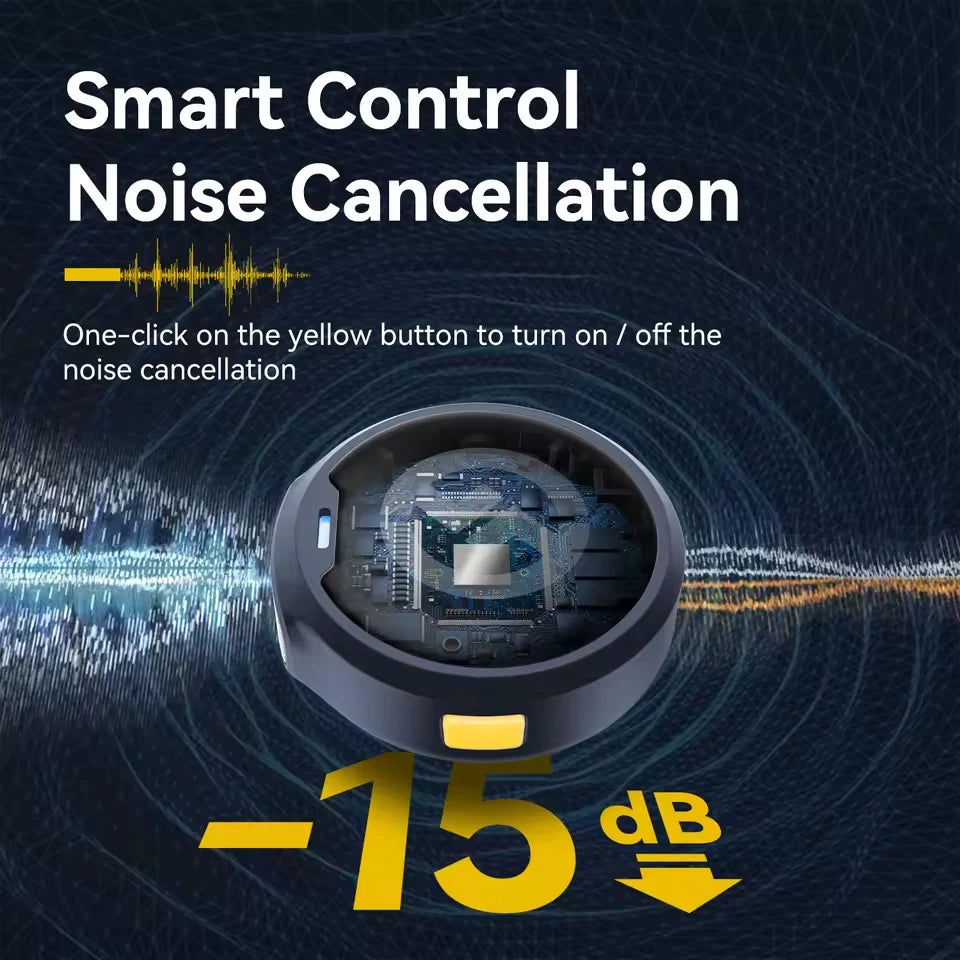 Microfone de Lapela Sem Fio Hollyland Lark M2 para Android/iPhone e Câmera, com Cancelamento de Ruído para Gravação de Vídeos e Transmissões ao Vivo