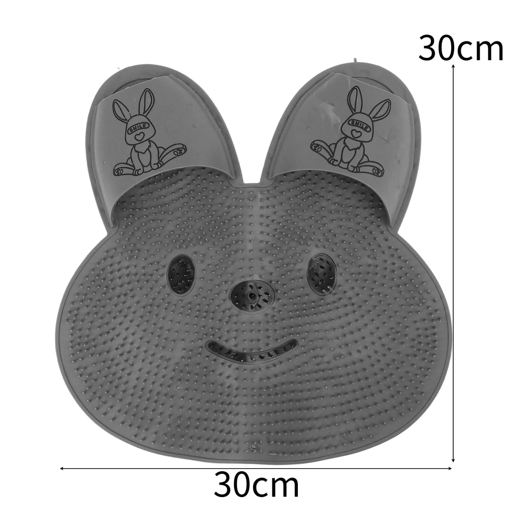 Tapete de Banho Antiderrapante para Esfregar os Pés, Escova de Silicone para Costas com Ventosa, Escova Esfoliante Portátil para Massagem nos Pés, Almofada para Banho em Casa.