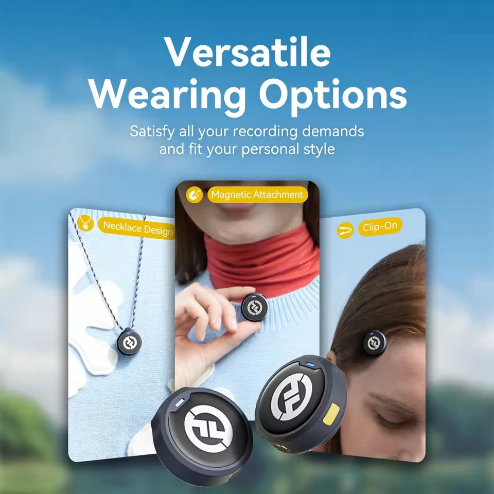 Microfone de Lapela Sem Fio Hollyland Lark M2 para Android/iPhone e Câmera, com Cancelamento de Ruído para Gravação de Vídeos e Transmissões ao Vivo