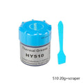 HY510 Desktop Computer CPU Thermal Grease Compound Paste Heat Conductive Silicone Paste for Cooling Heat Sink with Scraper