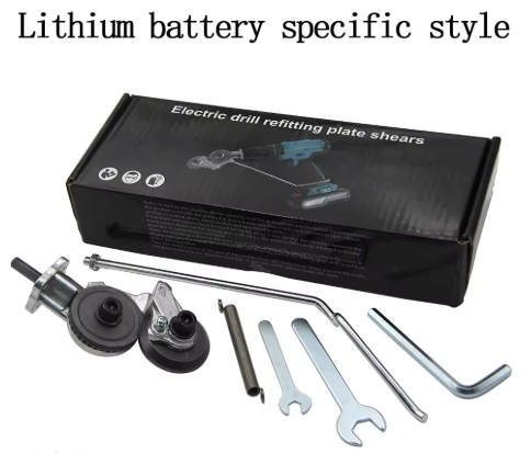 Tesoura Adaptadora para Furadeira Elétrica – Corte Chapas de Aço Inoxidável, Alumínio e Ferro Sem Esforço com Este Acessório de Corte