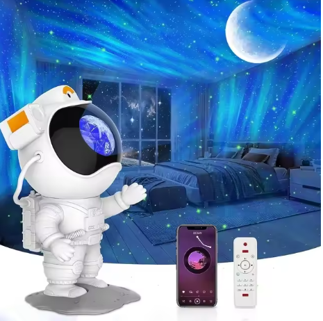 Astronauta da Nasa que transmite luz, e deixa seu quarto uma estrela, atmosfera astronauta luz noturna lâmpada de projeção