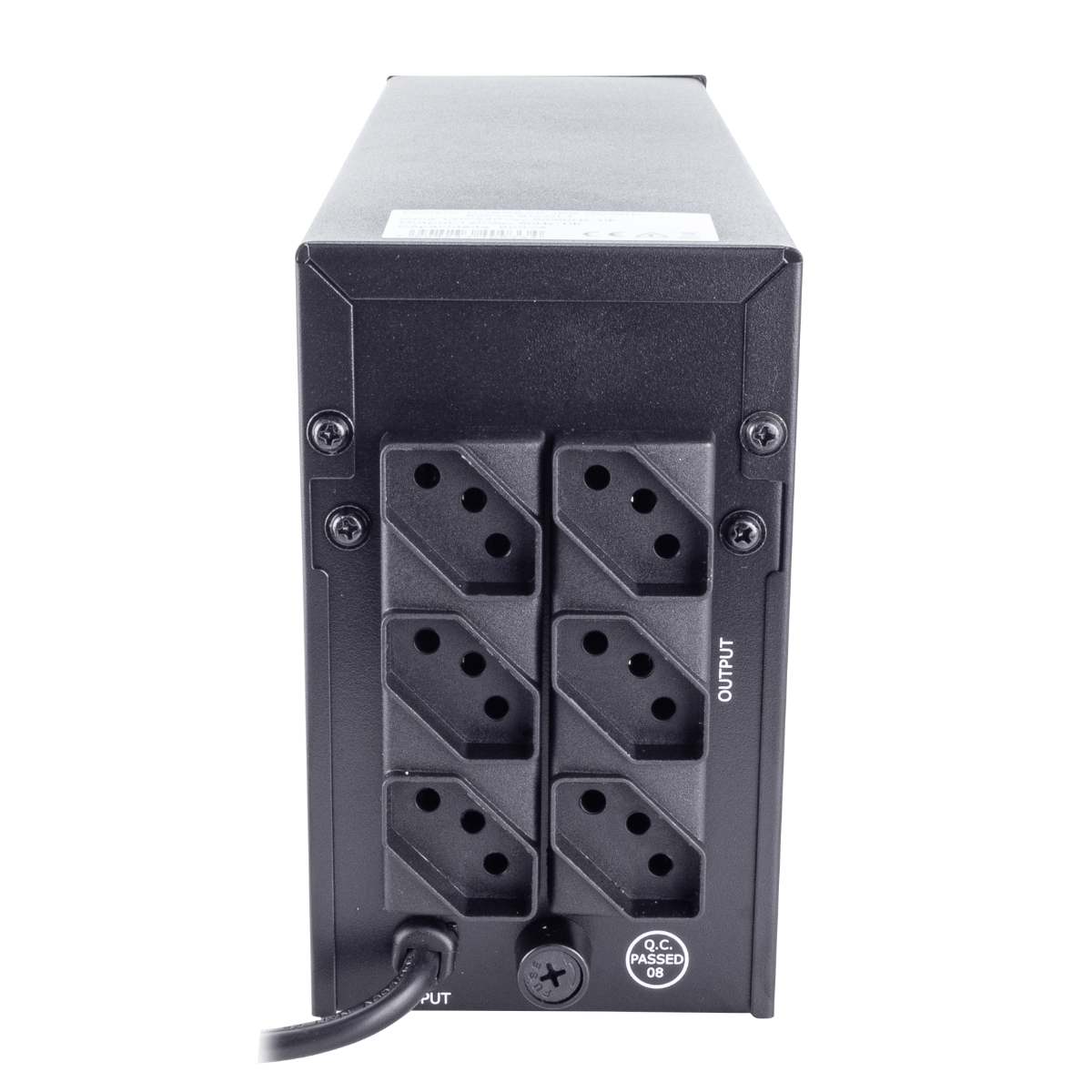 No Break JBR 600VA (300W) - Voltage 120V/220V/Bivolt with 3 Outlets, 6 Levels of Protection (Overload/Short-Circuit) And Intelligent Stabilization - Internal Battery for Autonomy in Power