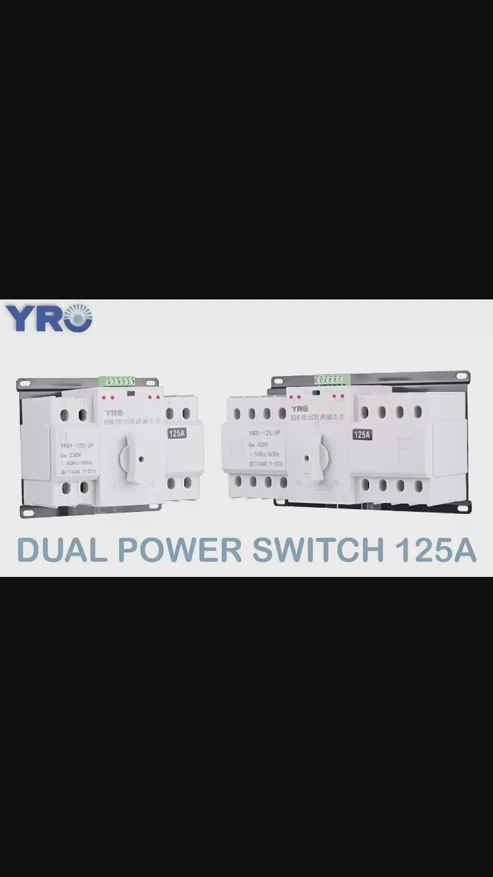 Chave de transferência automática de energia dupla ats (cb) 2p/4p 63a ac230v 50/60hz mcb disjuntores de comutação automática/manual